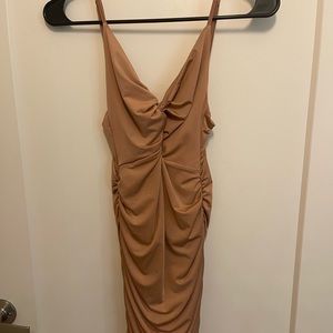 Nude mini dress from Tiger Mist